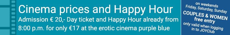 Admission prices at the erotic cinema purple blue